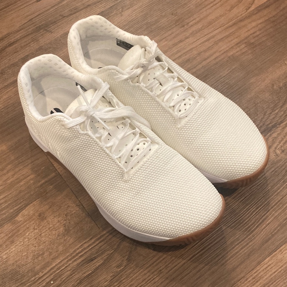 NOBULL Cream Sneakers with Brown Sole